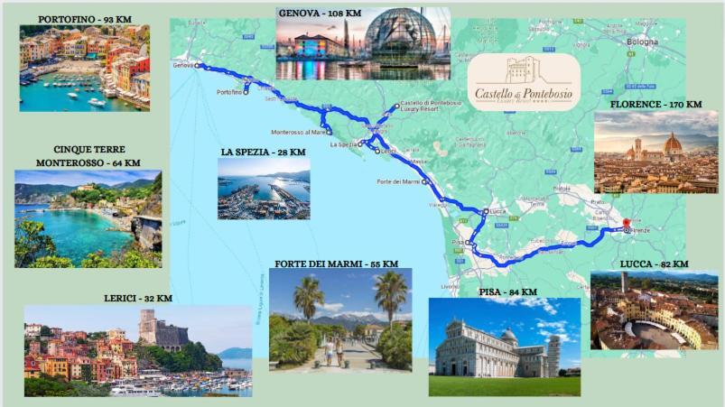 Licciana Nardi Castello Di Pontebosio Luxury Resort מראה חיצוני תמונה